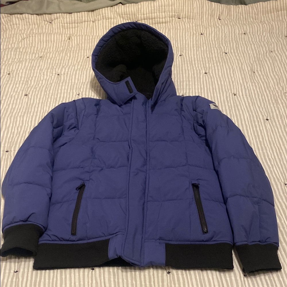 Abercrombie & Fitch Blue Quilted Jacket